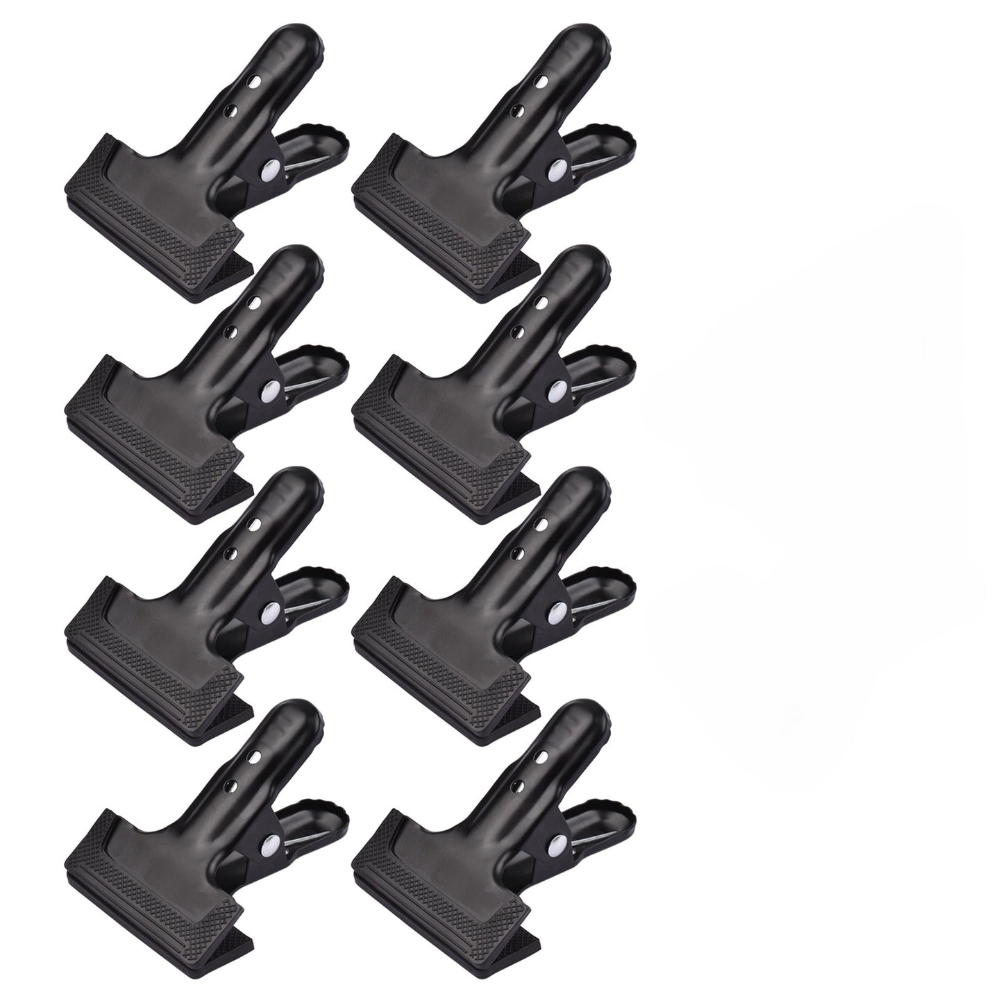 Up to 10Pcs HRIDZ Heavy Duty Spring Metal Clip Photography Backdrop Clamps with Rubber Pad