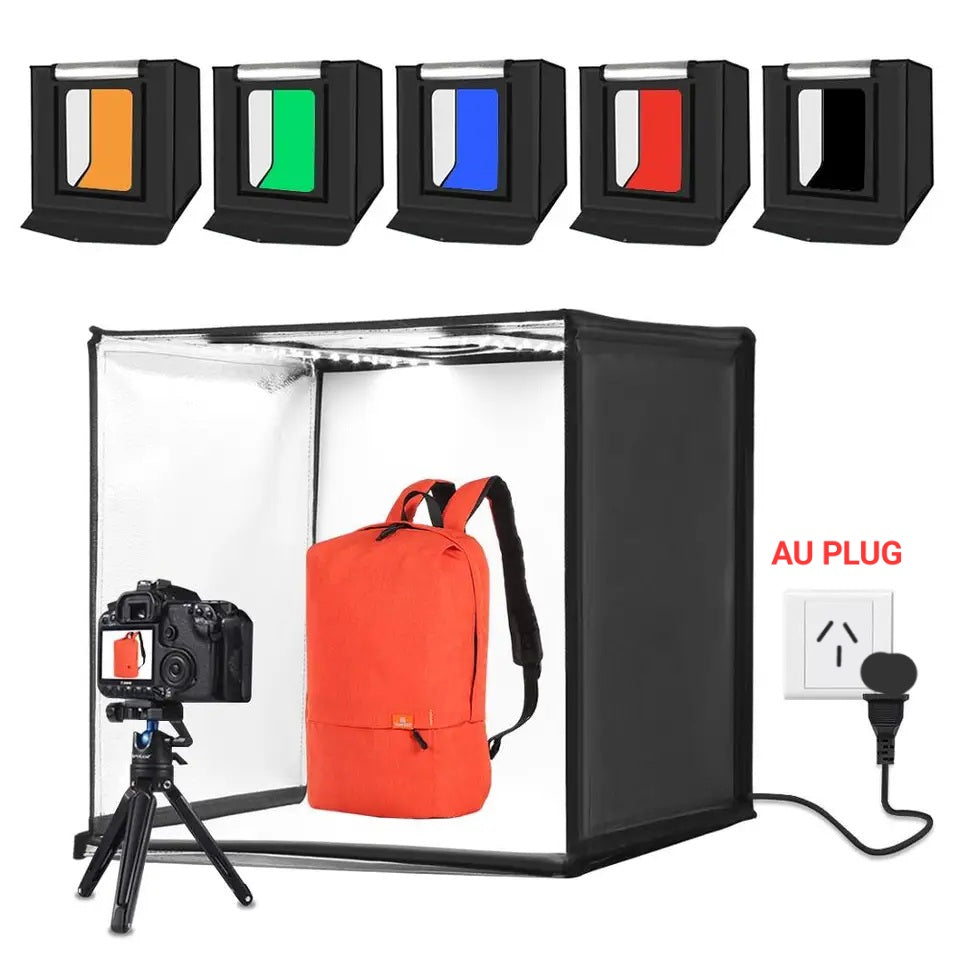 Hridz 60cm Light Box Bi-Colour Photography Portable Photo Studio Shooting Tent with 6 PVC Backdrops - HRIDZ