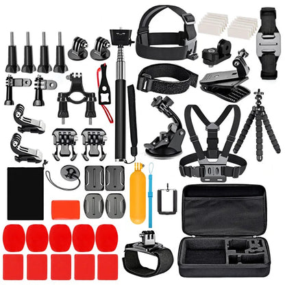 Action Camera Accessories Kit for GoPro Hero DJI AKASO APEMAN Campark SJCAM 