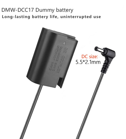 DMW-BLF19 DCC12 DMW-BLK22 DCC17 Dummy Battery For Panasonic DMC-GH3 GH4 GH5 GH5S GH6 DC-S5 DC-S5K G9 Camera