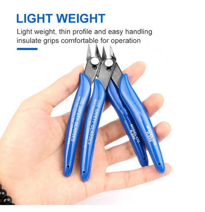 Flush Side Cutter Precision Shear Wire Snips Pliers Tool Diagonal Mini Cutters - HRIDZ