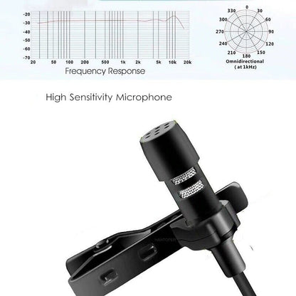 HRIDZ Type-C Clip-on Microphone for Phone PC recording 3.5mm Type C Mic