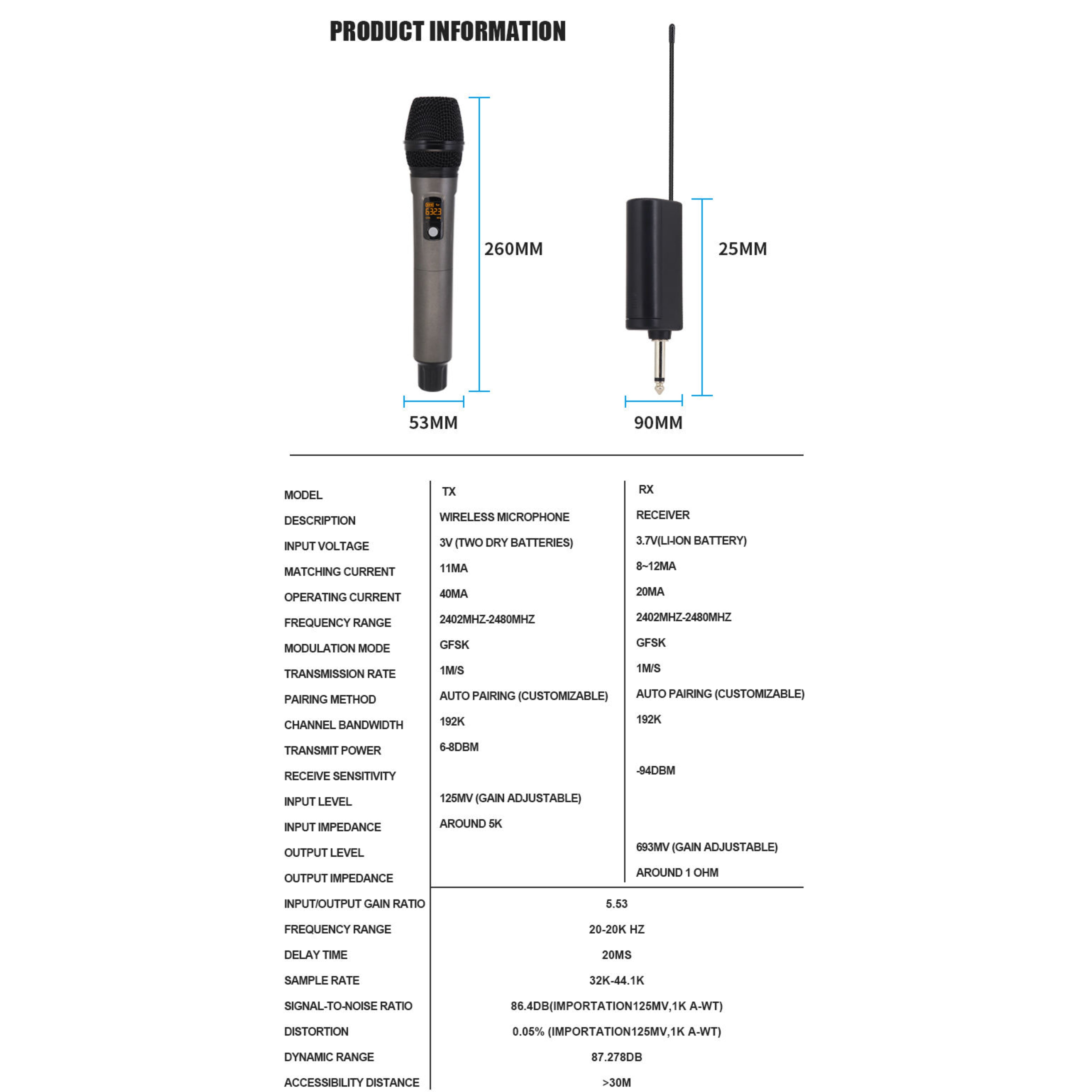 Hridz rechargeable UHF dual channel wireless microphone system for performances, speech teaching - HRIDZ