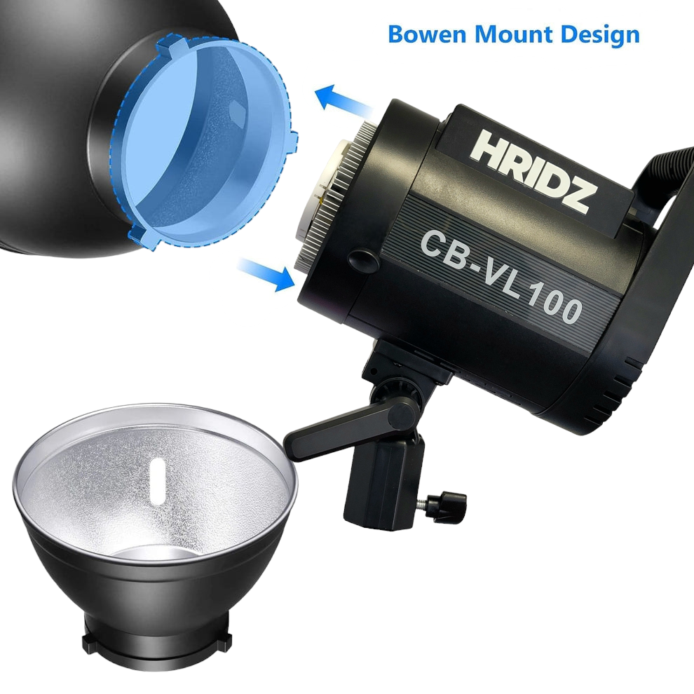 HRIDZ 100W Outdoor LED VL100 Video Light Bi-color with NP-F550 Batteries & Charger - HRIDZ