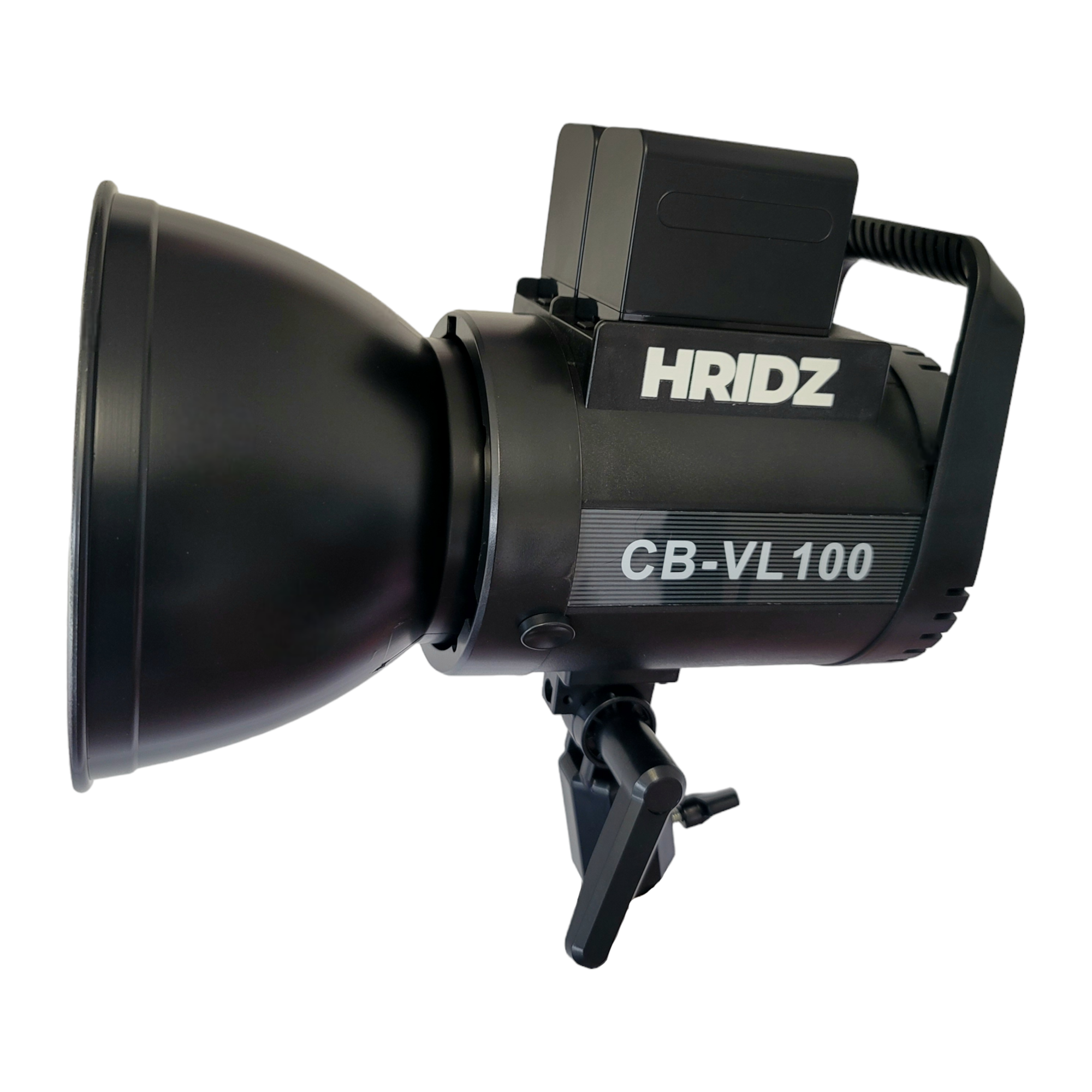 Hridz VL100 Light with NPF970 Battery Pack & 2.8m Heavy duty stand Combo Pack - HRIDZ