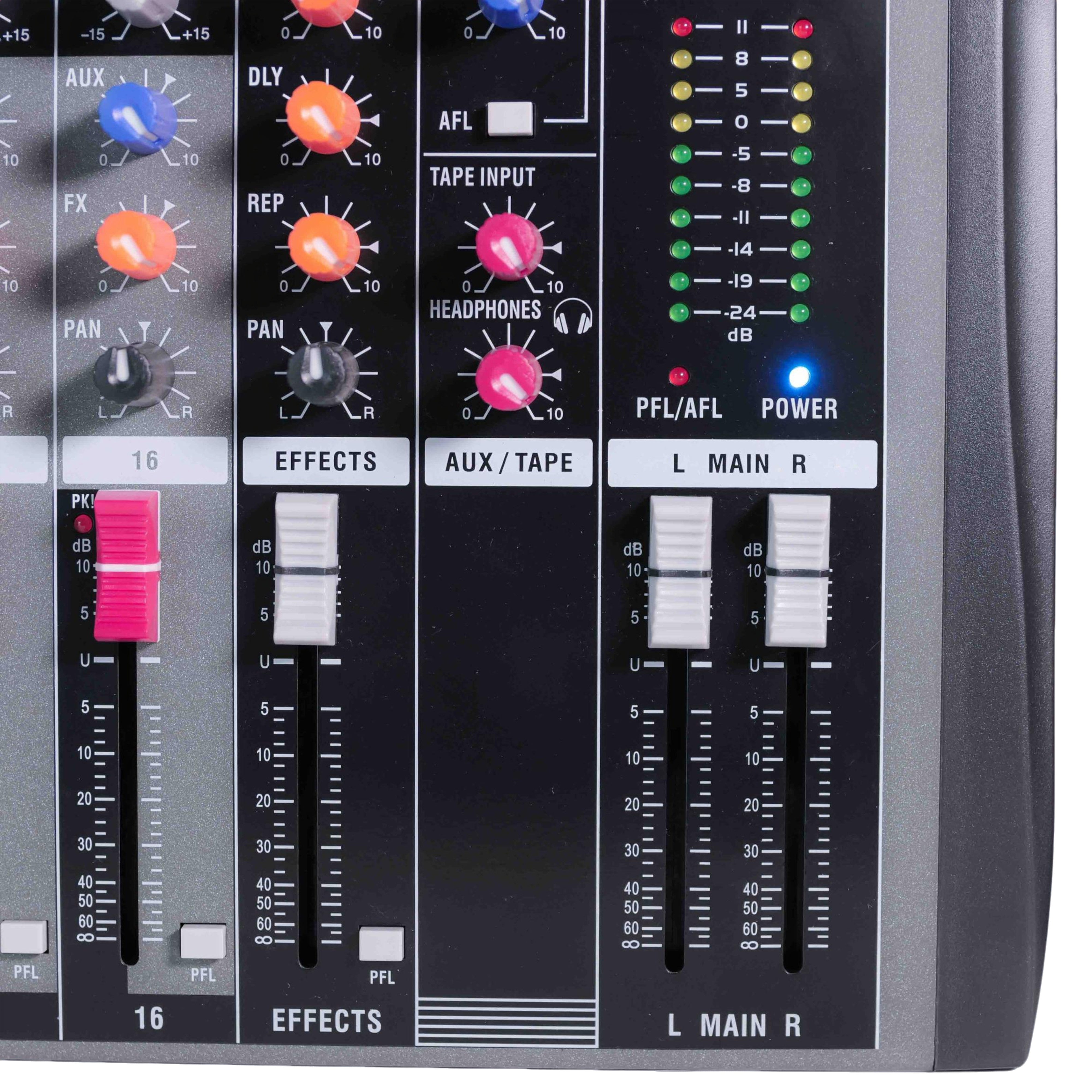 Hridz 16 Channels Audio Sound Mixer Mixing DJ Console USB with 48V Phantom Power - HRIDZ