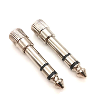 2Pcs Hridz 3.5mm Headphone Stereo to 6.35mm Jack Adapter for Earphone 1/4" Guitar - HRIDZ