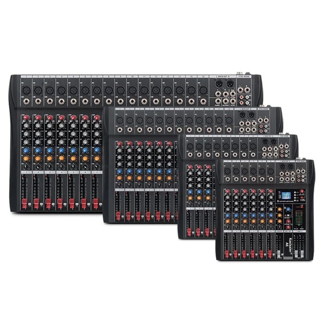 Hridz 12 Channel Mixing Console Live Studio Audio DJ Mixer Sound Board USB Interface - HRIDZ