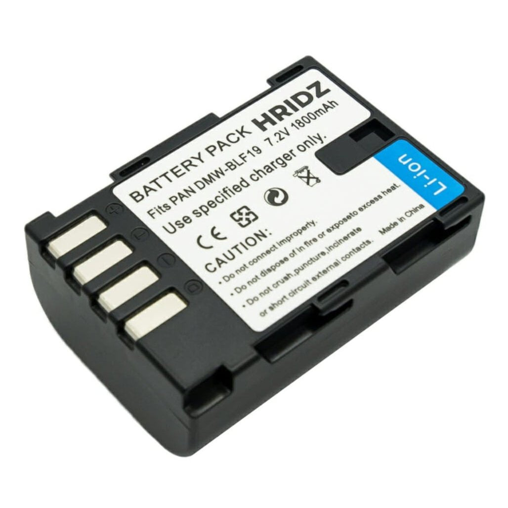 Hridz BLF19 Battery for Panasonic DMW-BLF19 G9 GH5s GH5 GH4 GH3 - HRIDZ