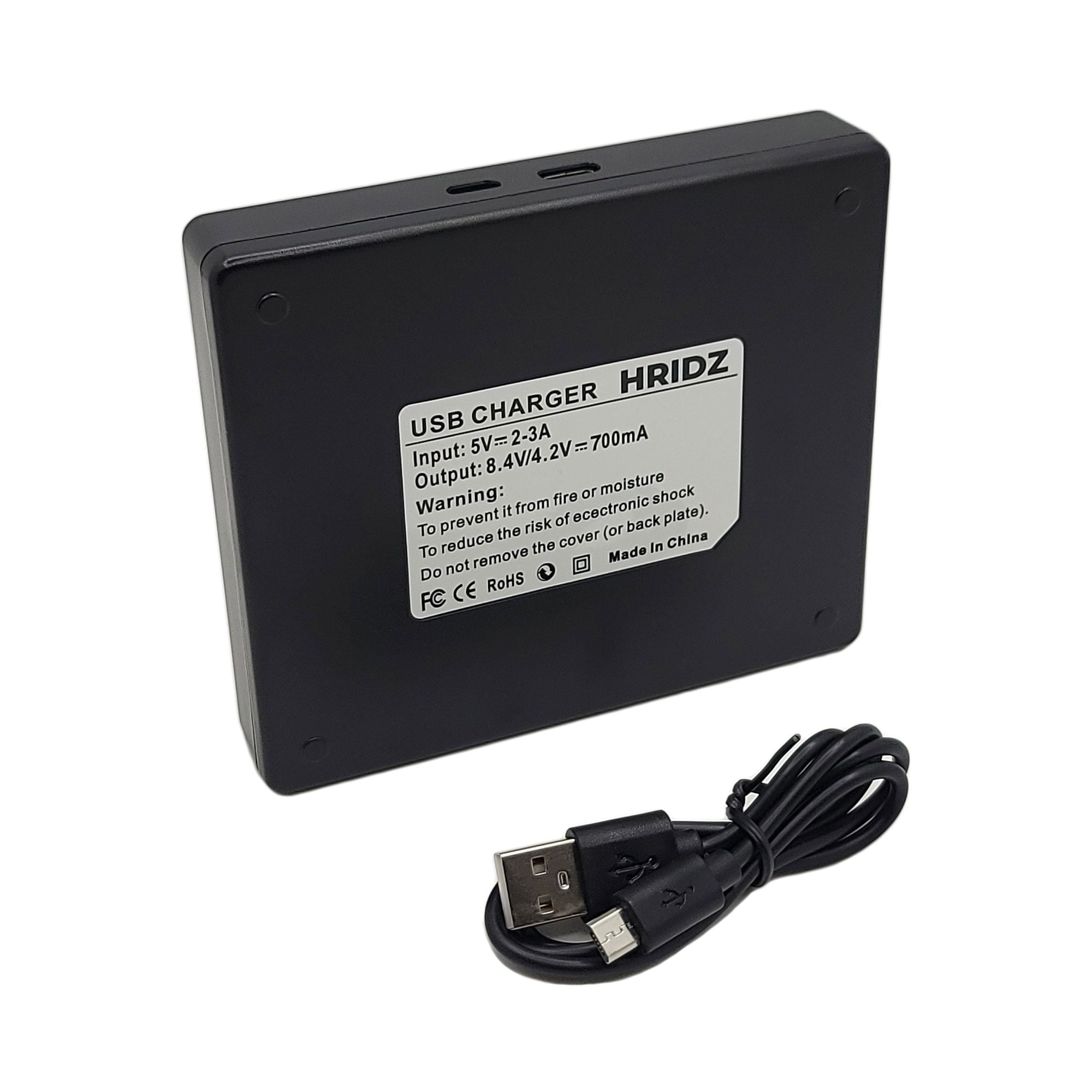 Hridz NB-2L Dual Charger For Canon NB2LH EOS 350D 400D G7 G9 ZR100 ZR200 - HRIDZ