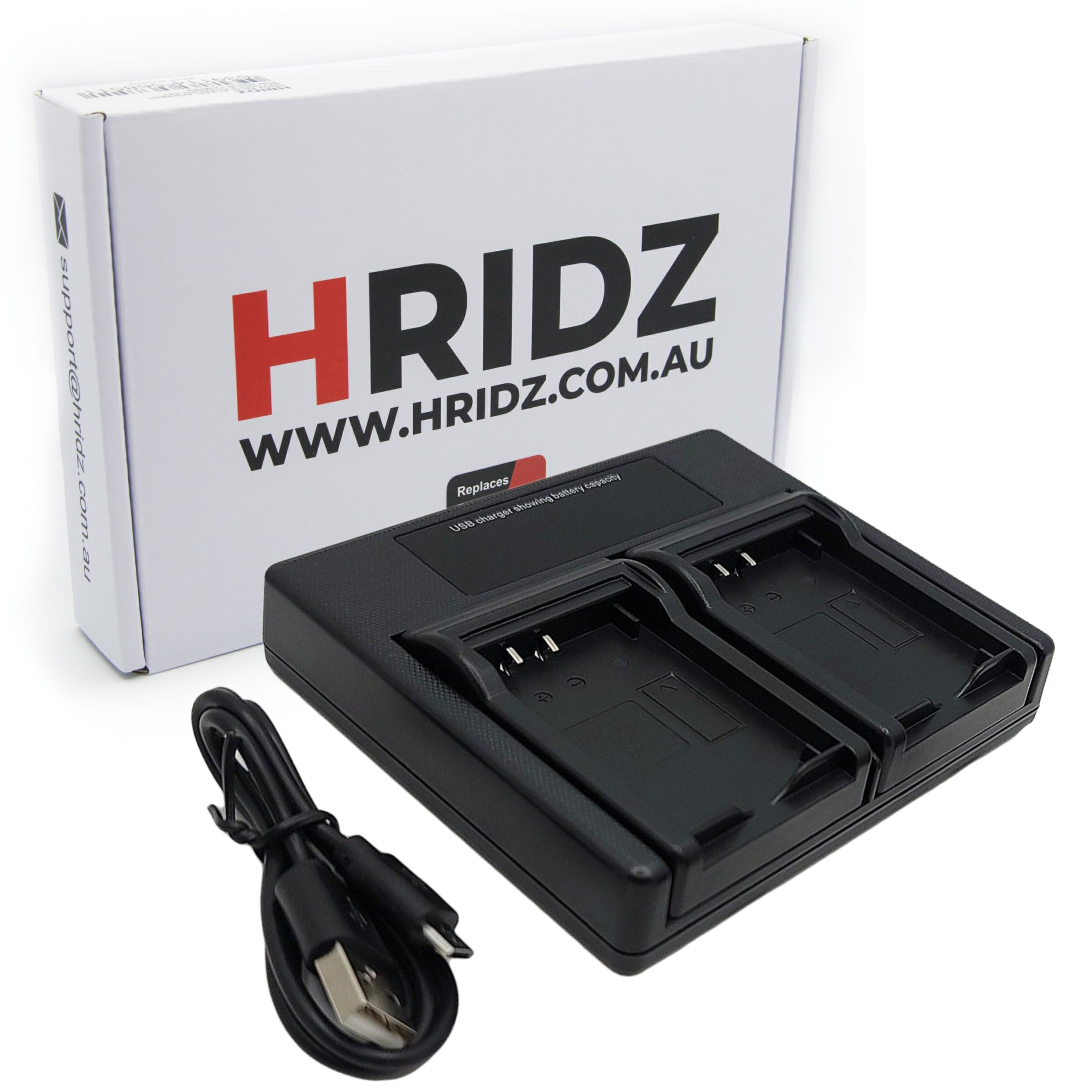 Hridz EN-EL12 Dual Charger For Nikon Coolpix S6000 S6300 S8000 S8100 S9500 S9900 - HRIDZ