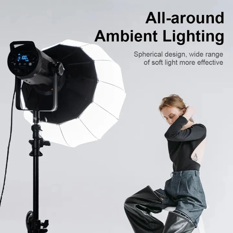 Hridz GLS65 65cm Globe Lantern Softbox Bowens mount For Video Studio Photography - HRIDZ