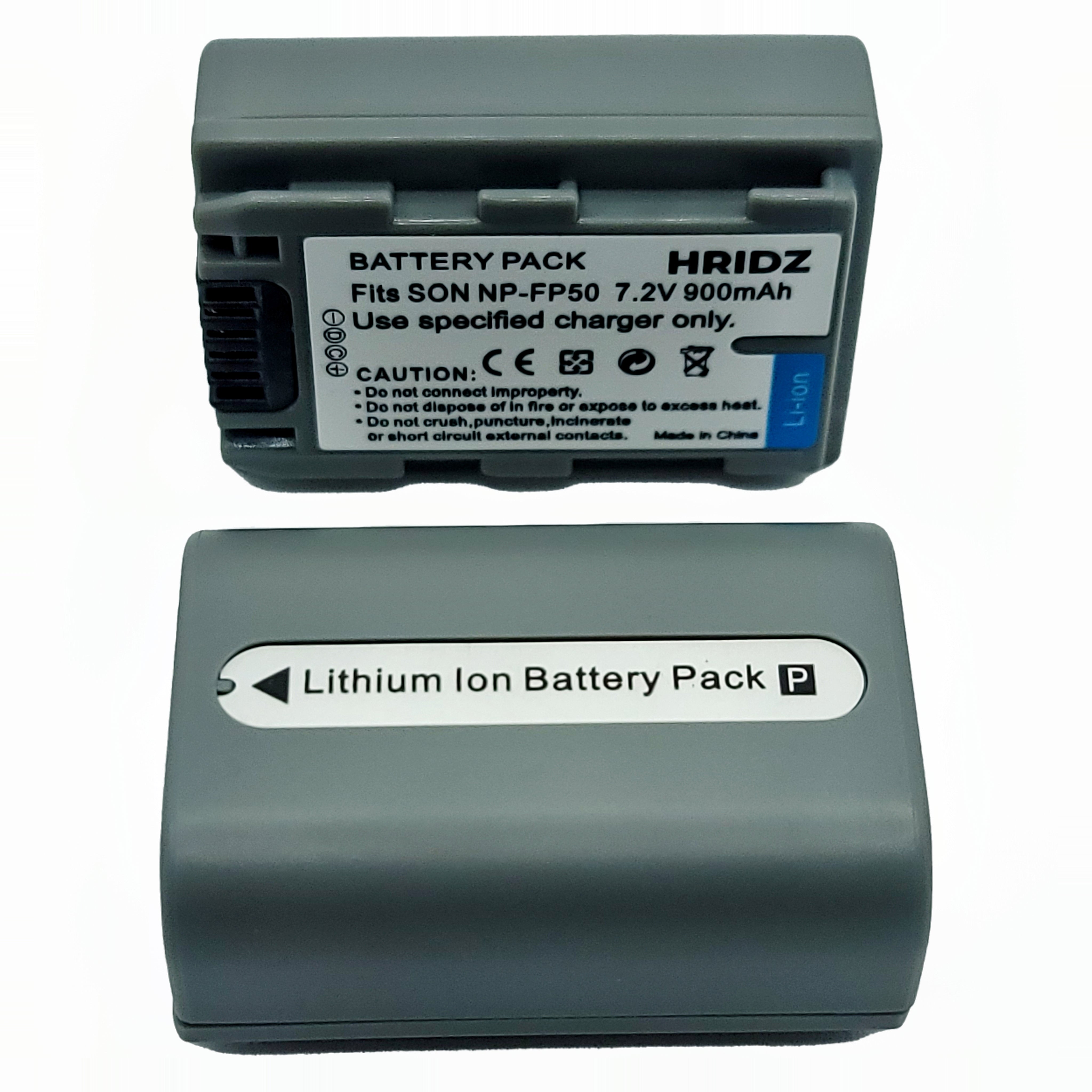 Hridz NP-FP50 Battery For Sony NP-FP50 DCR-HC85 - HRIDZ