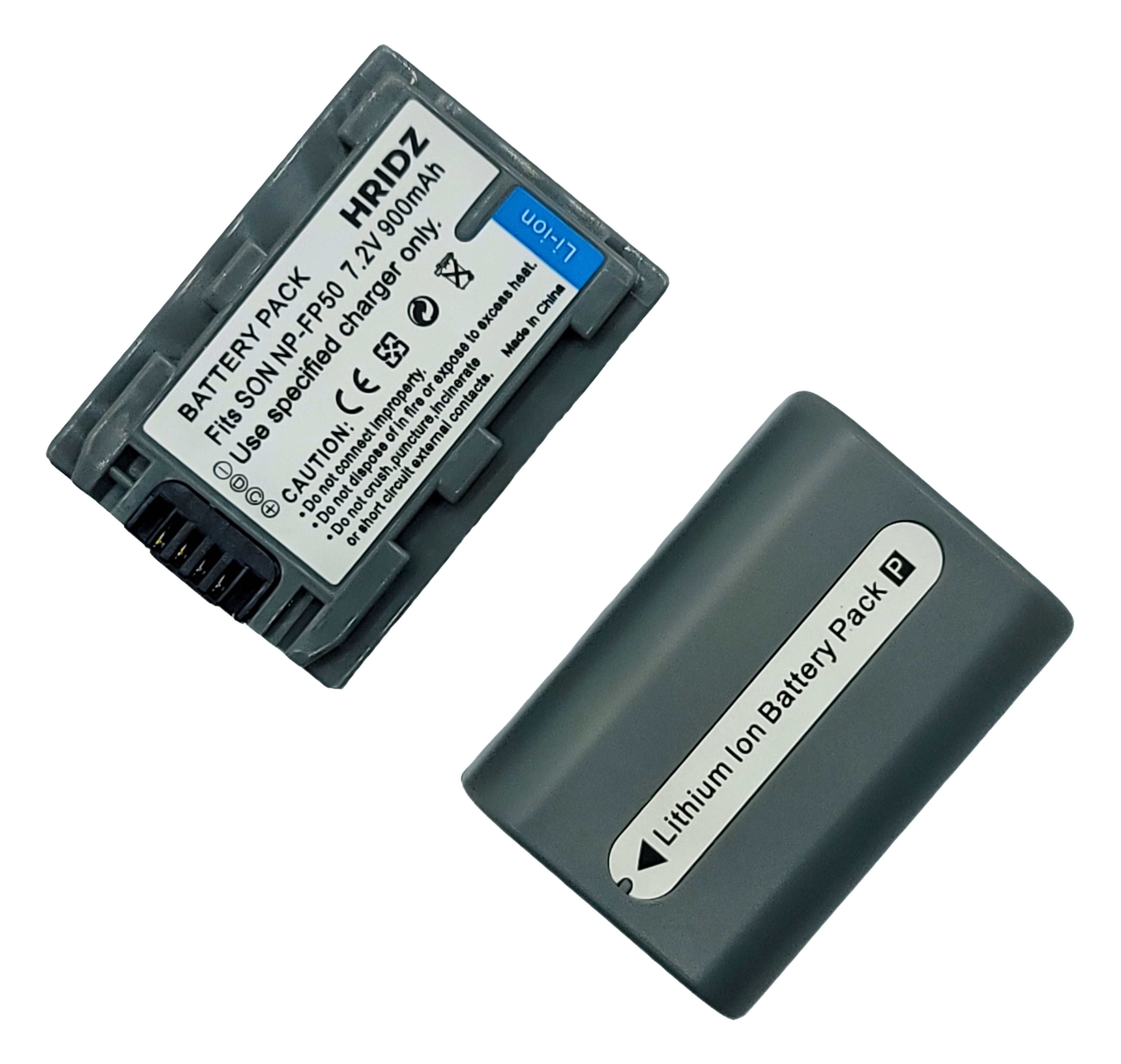 Hridz NP-FP50 Battery For Sony NP-FP50 DCR-HC85 - HRIDZ