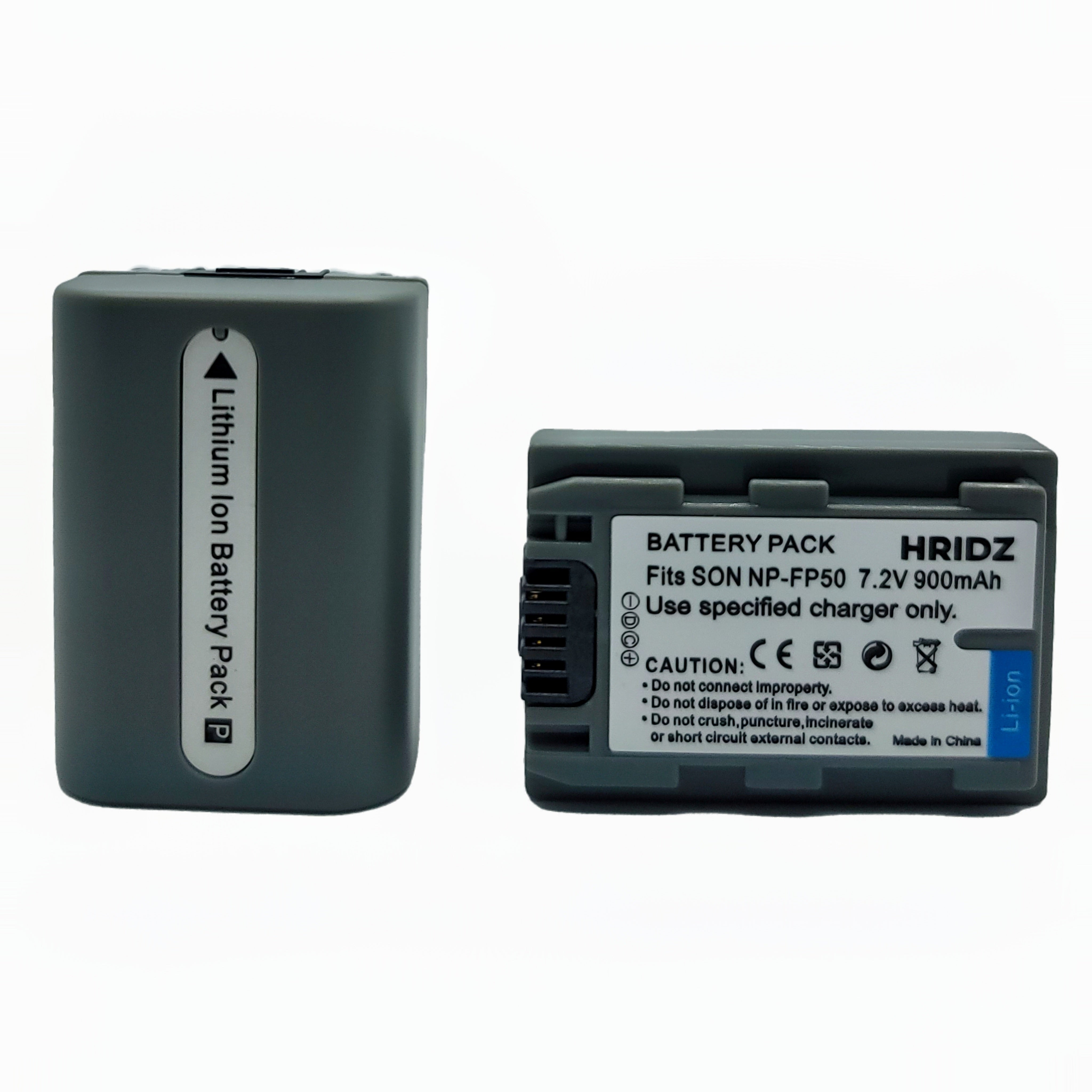 Hridz NP-FP50 Battery For Sony NP-FP50 DCR-HC85 - HRIDZ