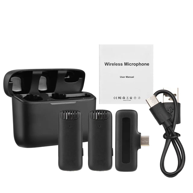 Hridz Professional Audio Wireless Lavalier Microphone Set with In-built noise reduction - HRIDZ