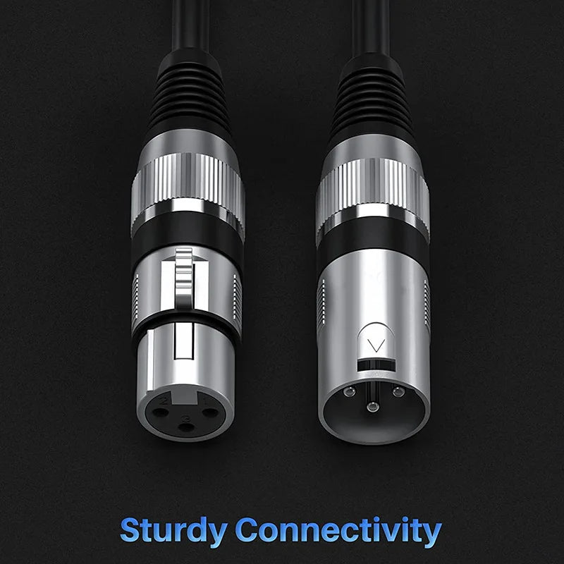 High Quality XLR Cable Male To Female Audio Output to Input for KTV Microphone Hridz - HRIDZ