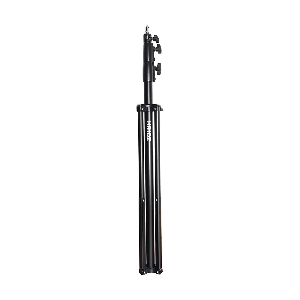 Hridz 280cm Stainless Steel Light Stand Black Colour Heavy Duty with 1/4" to 3/8" Spigot - HRIDZ