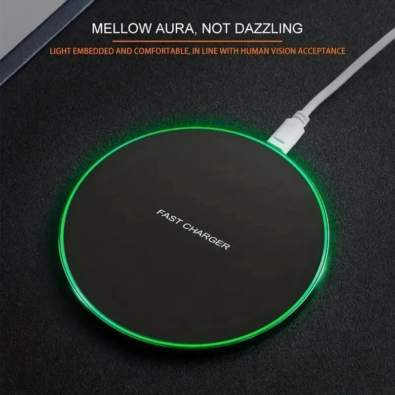 30W Ultra Fast Wireless Charger Slim Pad For Samsung Xiaomi Huawei iPhone Hridz - HRIDZ