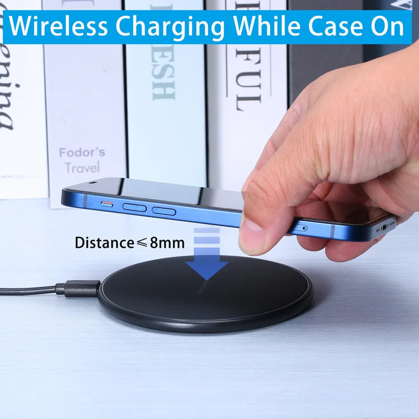 30W Ultra Fast Wireless Charger Slim Pad For Samsung Xiaomi Huawei iPhone Hridz - HRIDZ