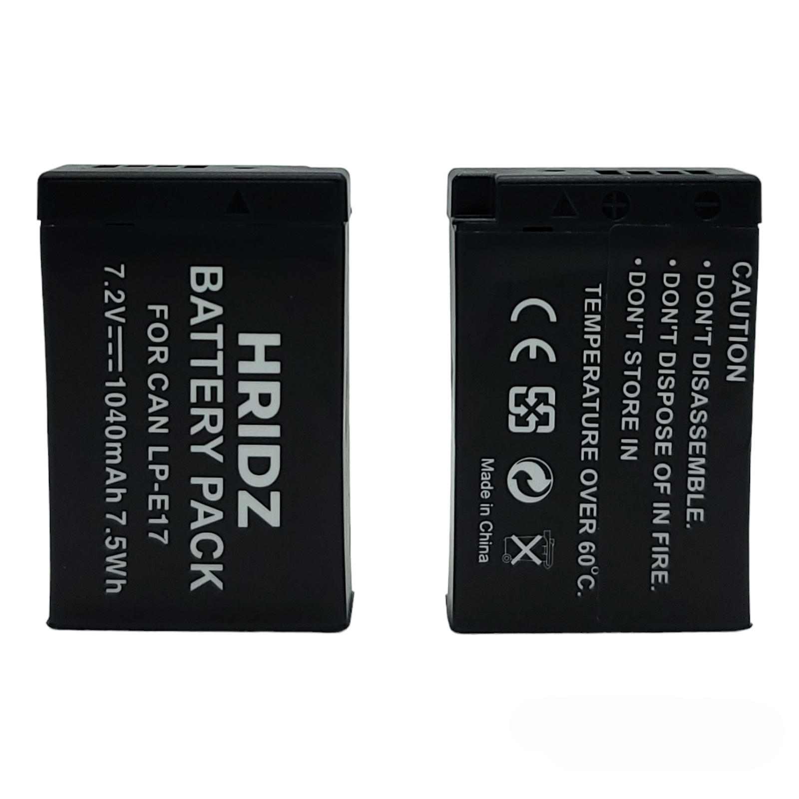 Hridz LP-E17 Battery For Canon EOS M6 200D 200D 77D 750D 760D 8000D - HRIDZ