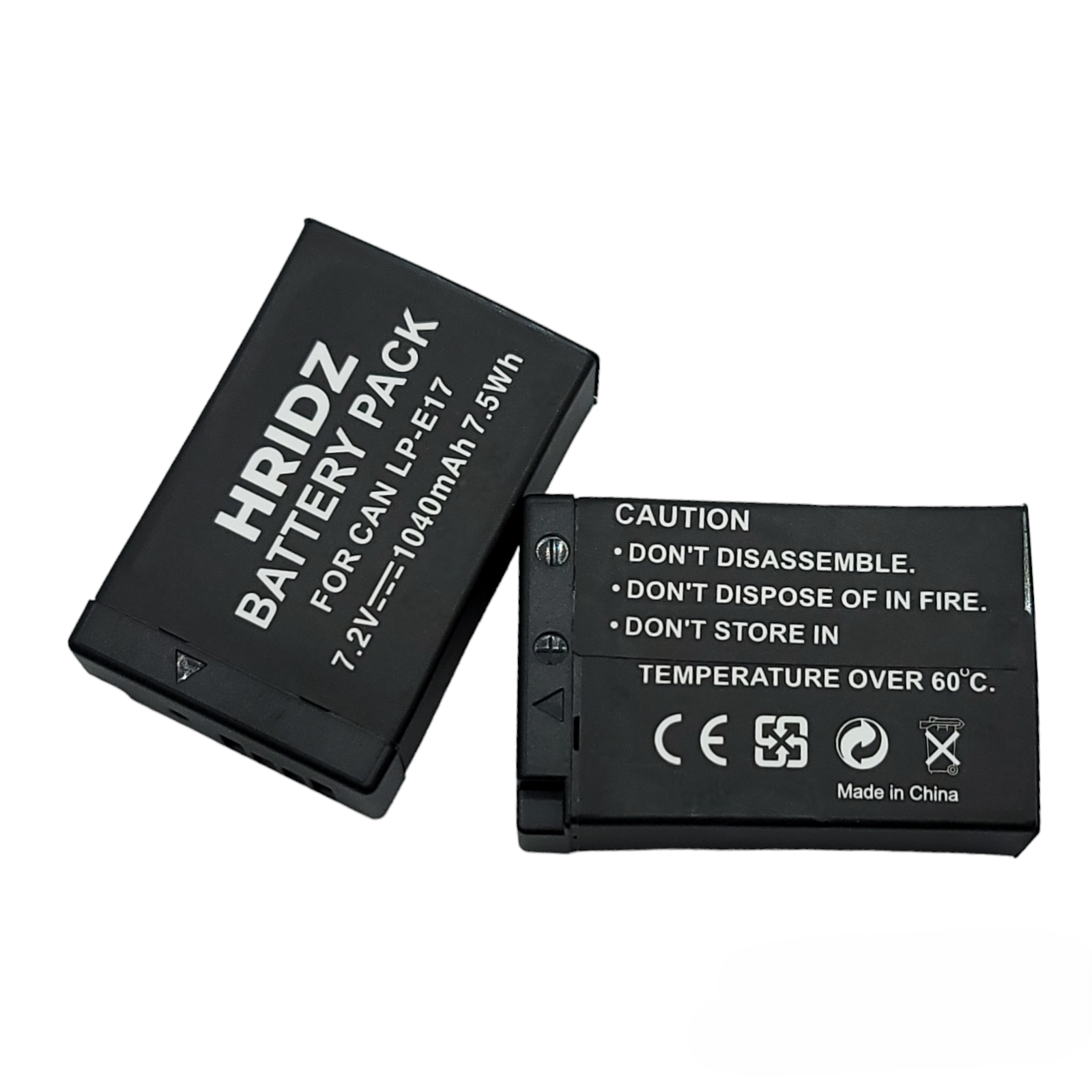 Hridz LP-E17 Battery For Canon EOS M6 200D 200D 77D 750D 760D 8000D - HRIDZ