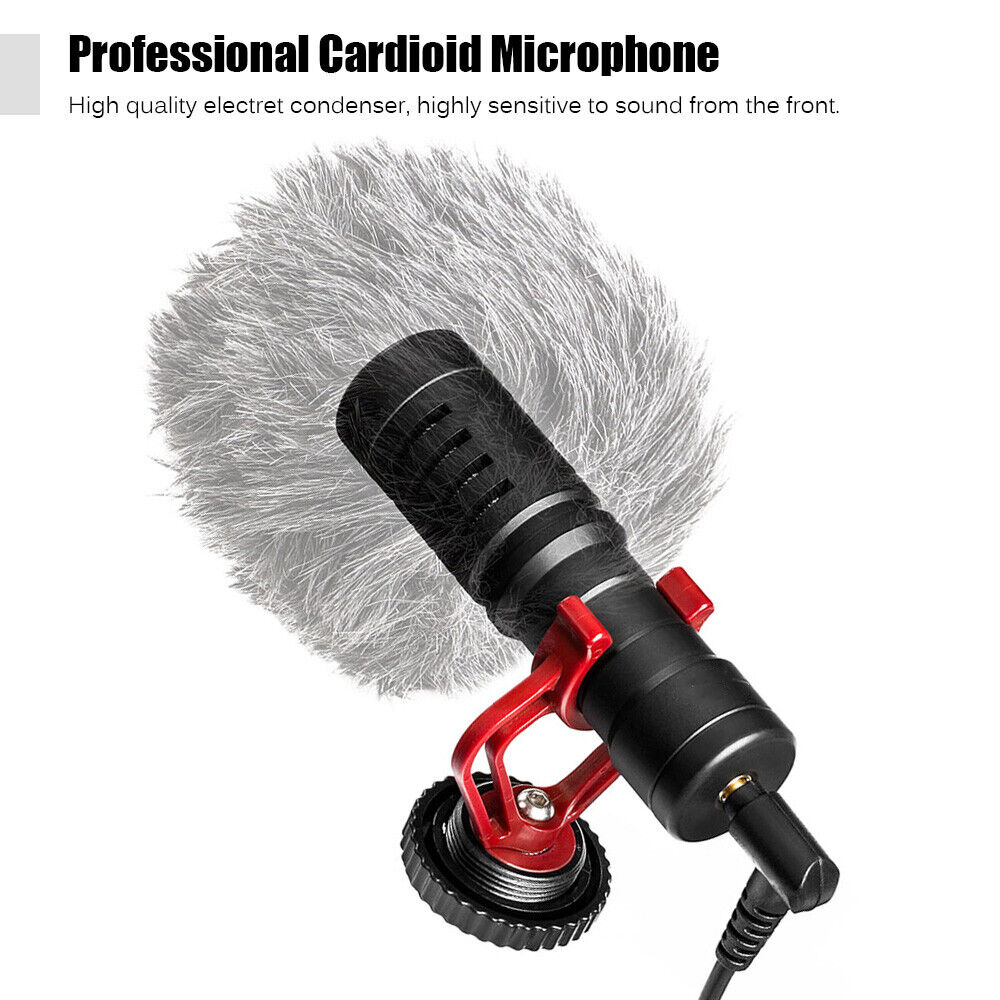 Hridz MG1 Cardioid Shotgun Lavalier Microphone For Camera Smartphone - HRIDZ