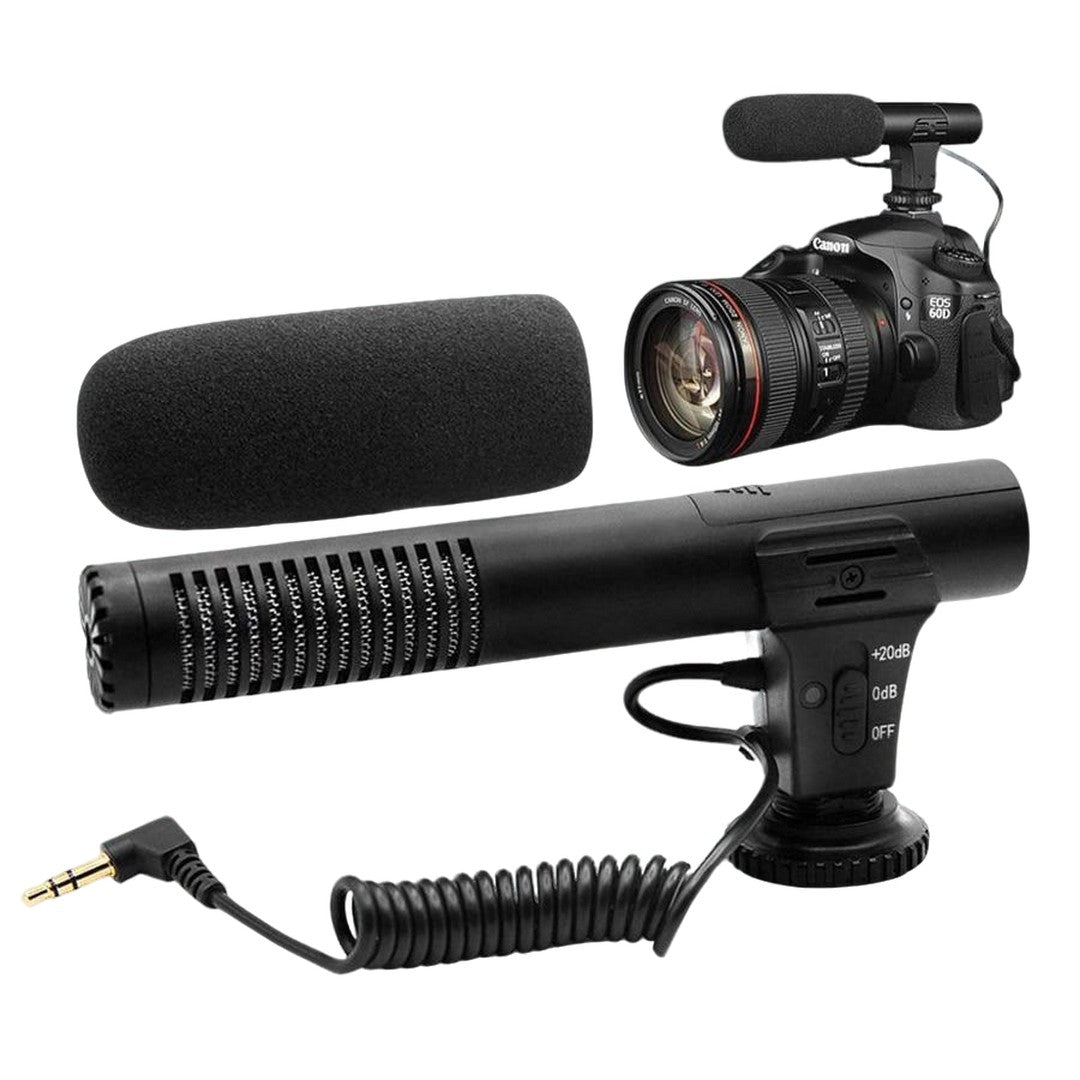 HRIDZ Condenser 3.5mm Plug in Studio Microphone for Camera Video Recording - HRIDZ