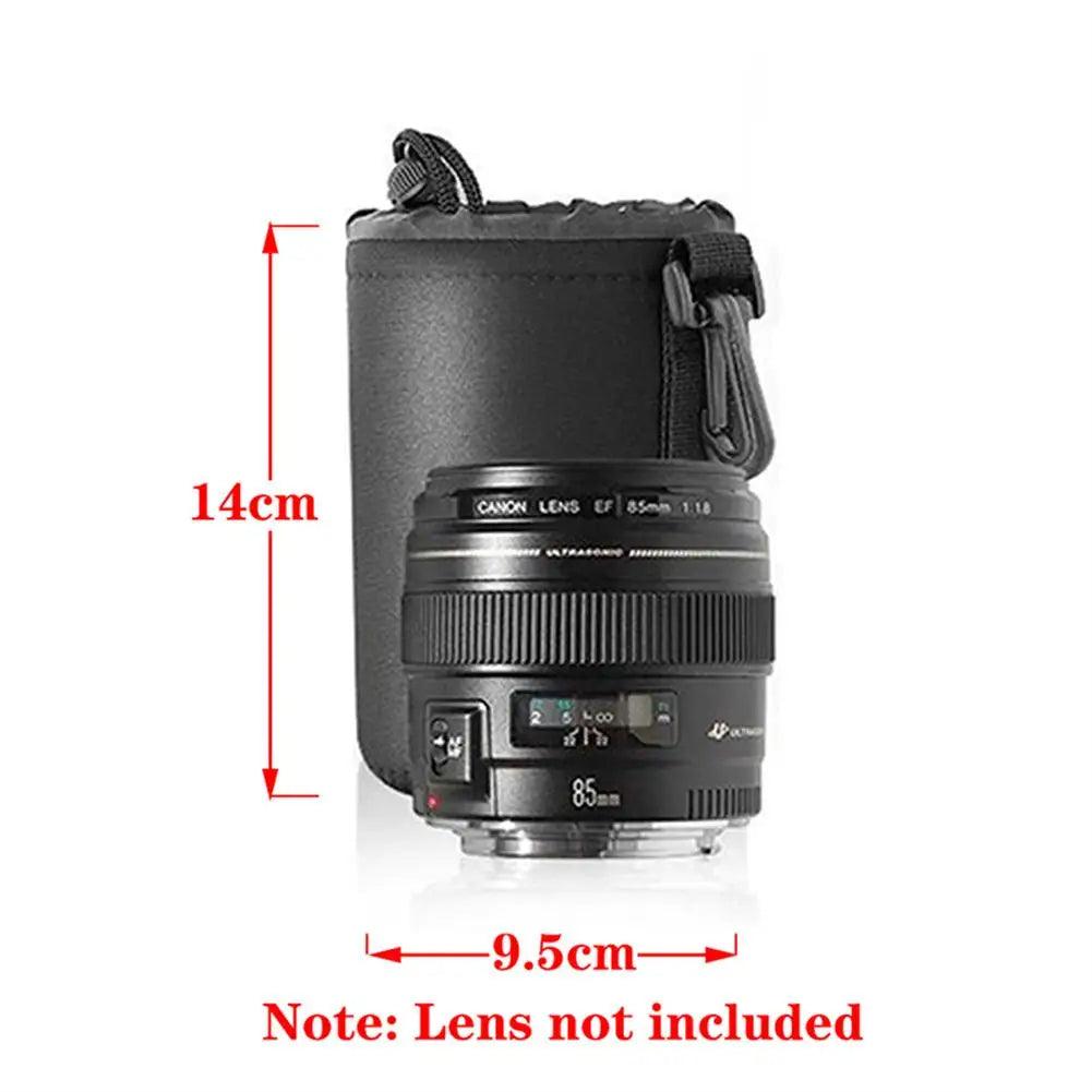 Neewer Camera Lens Bag Drawstring Bag with S M L XL Size for Canon Sony Nikon Lens - HRIDZ