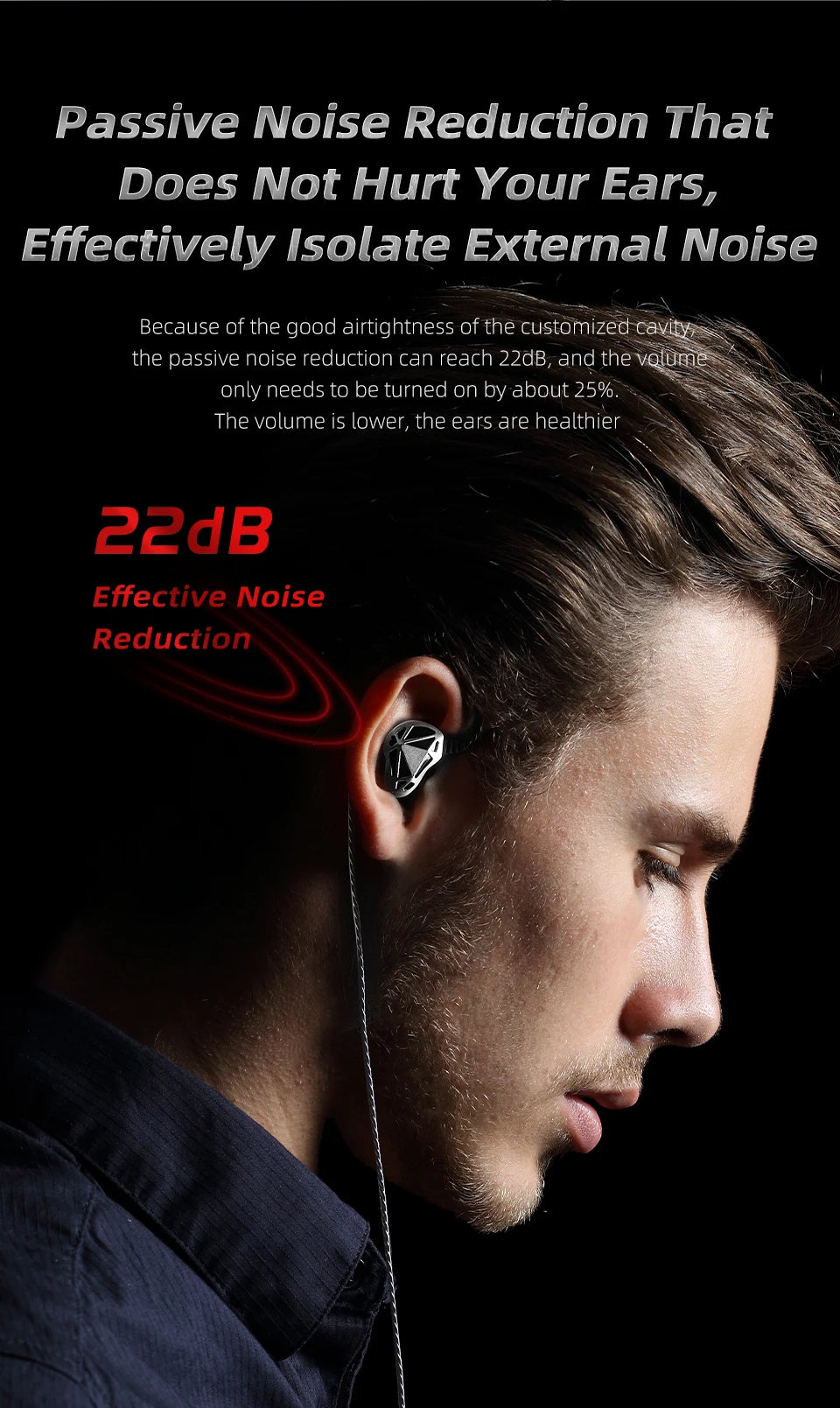 QKZ AK7 Copper Driver Wired Earphones With MIC HiFi Bass Stereo Super Clear Gaming Headset - HRIDZ