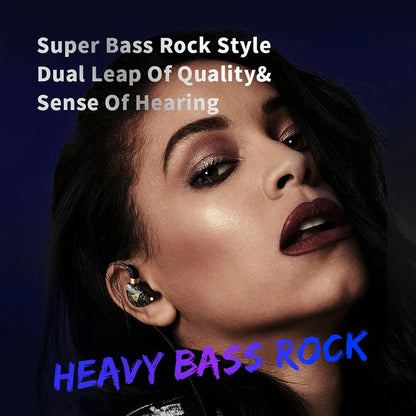 QKZ SK8 Wired Headset HIFI Dynamic Stereo Heavy Bass 3.5MM AUX In Ear Monitor Earphone Game Sport Music Headphones With MIC - HRIDZ