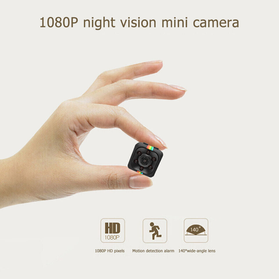 SQ11 Mini Cube Action Camera - Full HD 1080P DVR Aerial Camera Matte Night Vision - HRIDZ