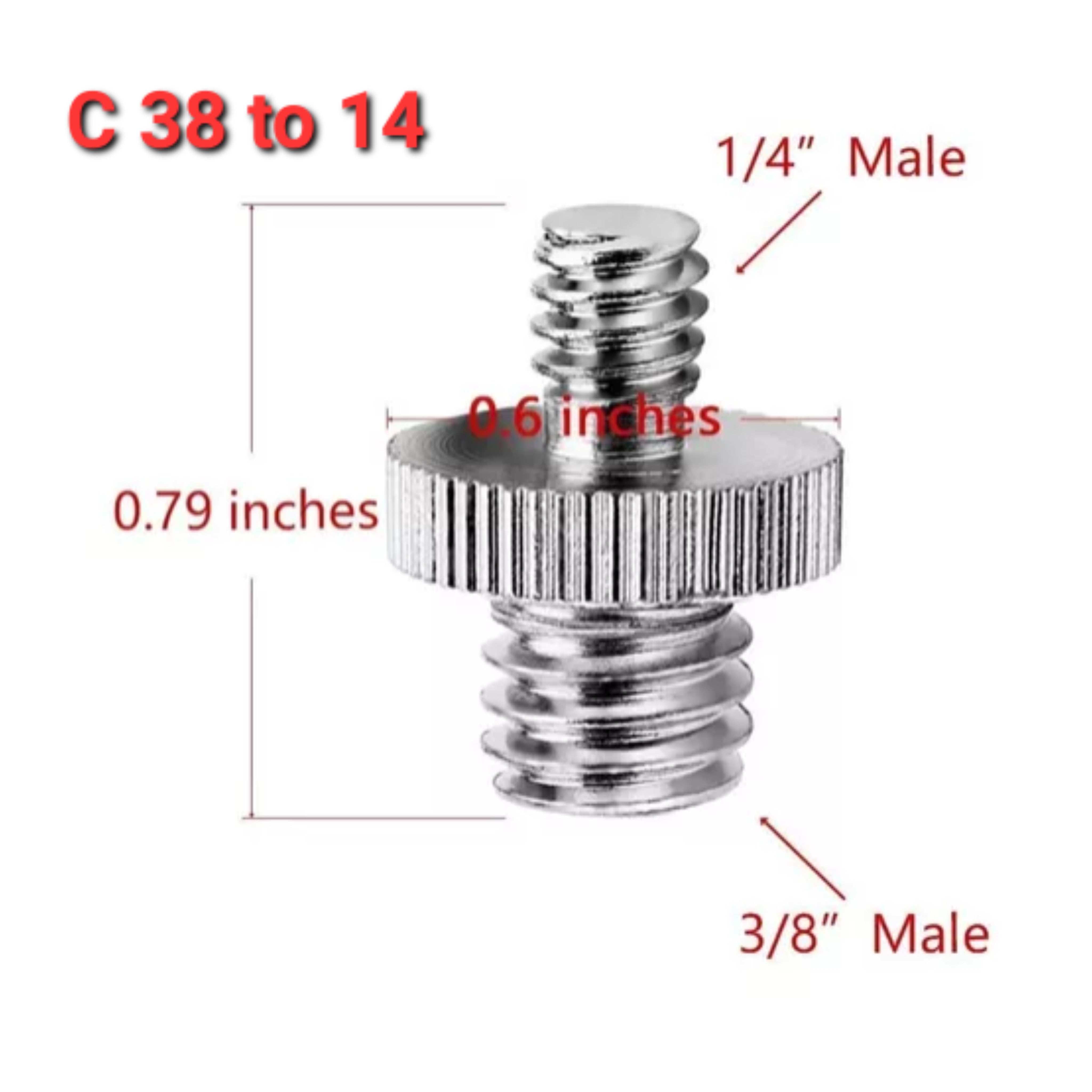 Male to Female Thread Screw Mount Adapter Converter Spigot Screw Mount Screw - HRIDZ