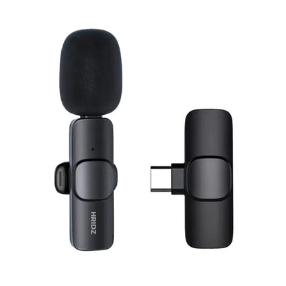 Hridz K9 Wireless Rechargeable Type-C Microphone For Podcast Recording Interview