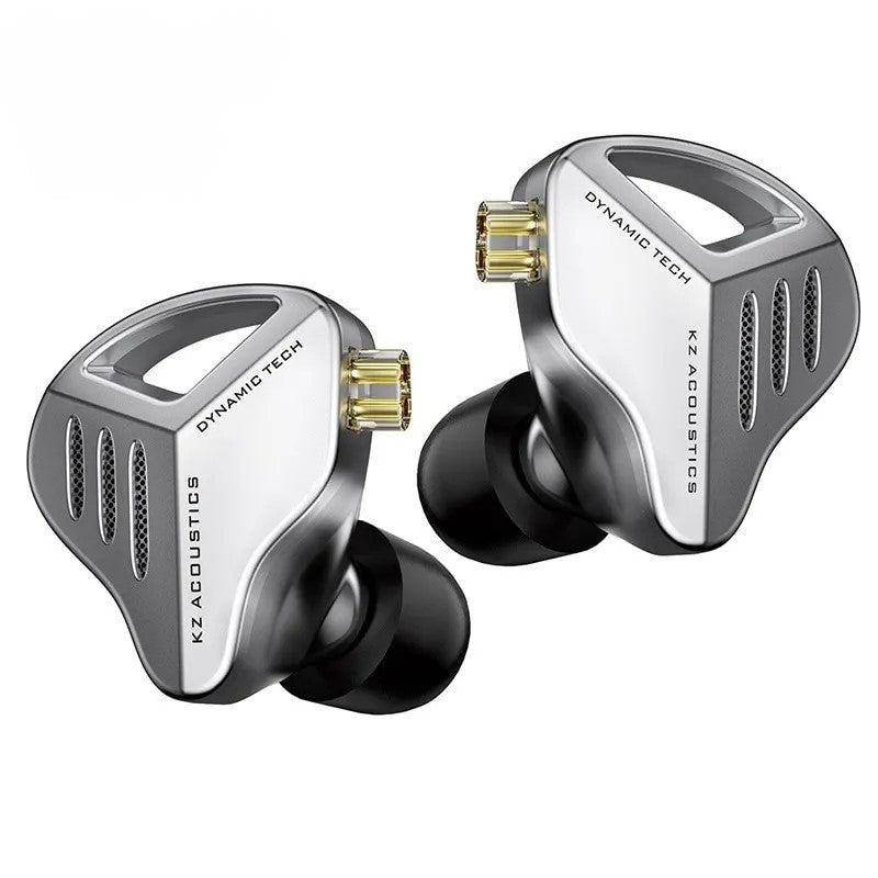 ZVX Silver Dynamic HIFI Bass Earbuds In-Ear Monitor Headphones NO-MIC Earphones - HRIDZ