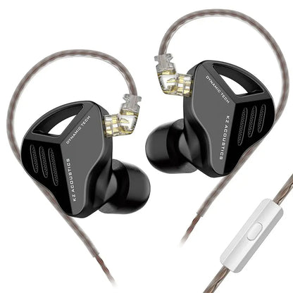 ZVX Silver Dynamic HIFI Bass Earbuds In-Ear Monitor Headphones NO-MIC Earphones - HRIDZ