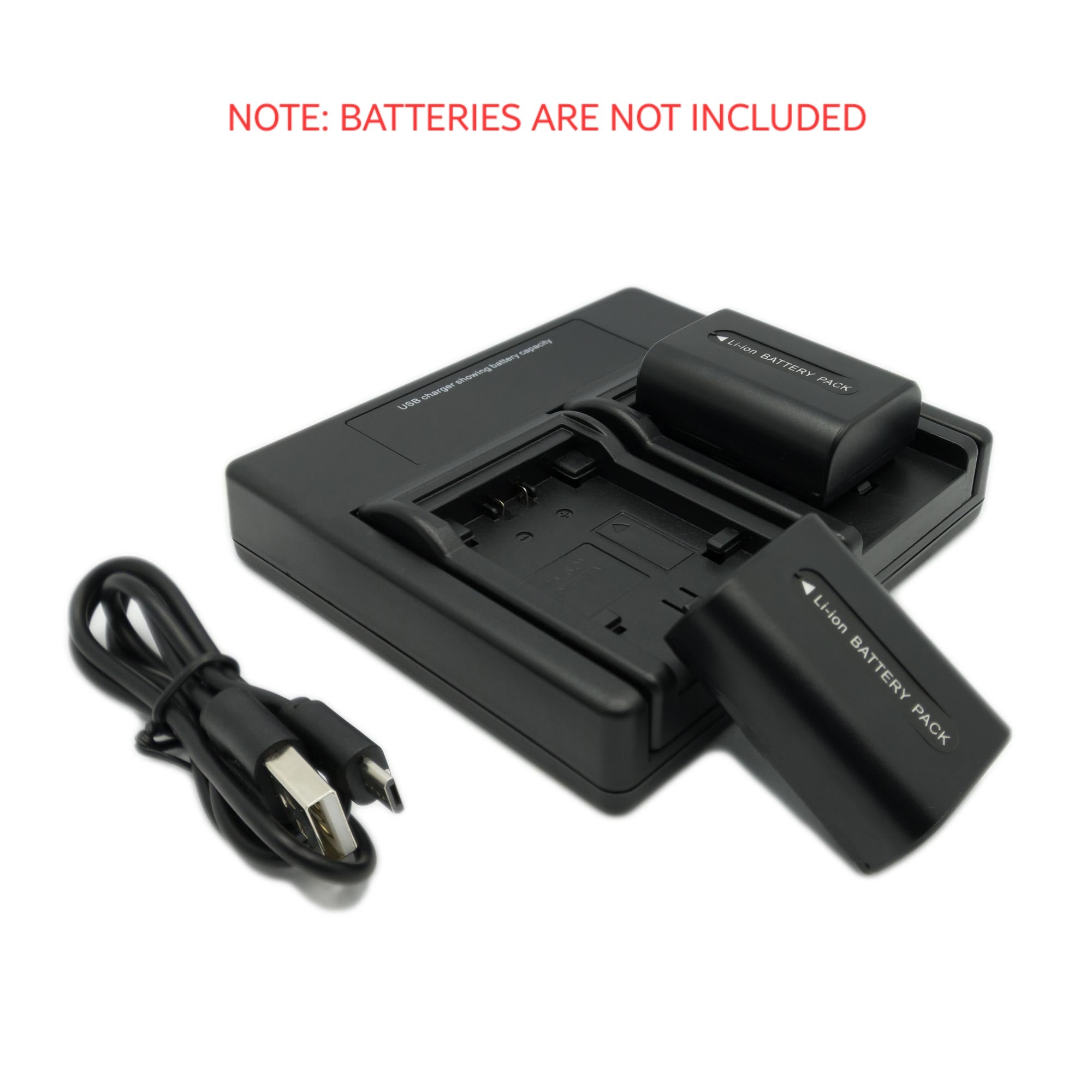 Hridz FH50 Dual Battery Charger for Sony NP-FH50 Cyber-Shot DSC Camera Batteries - HRIDZ