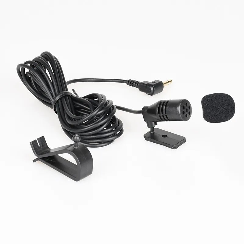 Car Audio Microphone 3.5mm Clip Jack Plug Mic Stereo Mini Wired External Microphone For Auto DVD Radio Professionals - HRIDZ