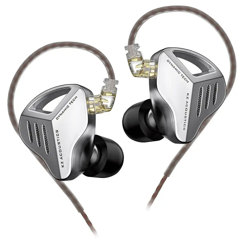 ZVX Silver Dynamic HIFI Bass Earbuds In-Ear Monitor Headphones NO-MIC Earphones - HRIDZ