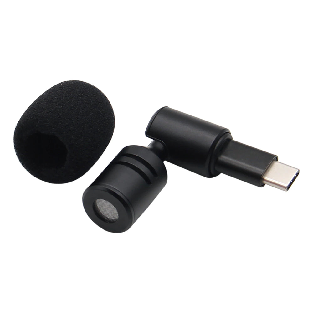 HRIDZ Portable Mini Microphone 3.5mm Stereo Type-C Flexural Bendable Mic - HRIDZ