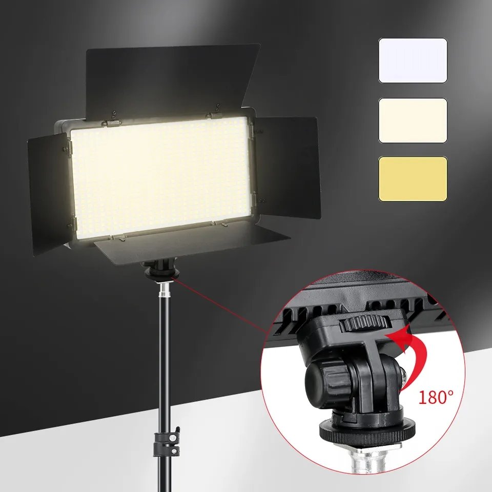 Hridz U800 LED Video Light Photo Studio Lamp AU Plug Photography Panel Lighting - HRIDZ