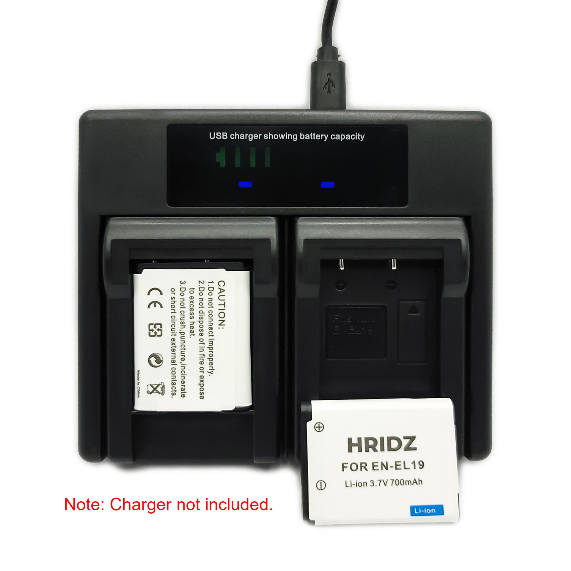 Hridz EN-EL19 Battery for Nikon Coolpix S6900 S7000 S5300 & S Series Cameras - HRIDZ