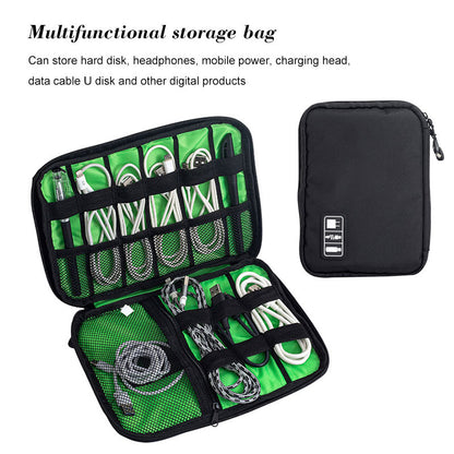 Hridz Digital Storage Bag USB Data Cable Organizer For Earphone Wire Bag Pen Power Bank Travel Kit - HRIDZ