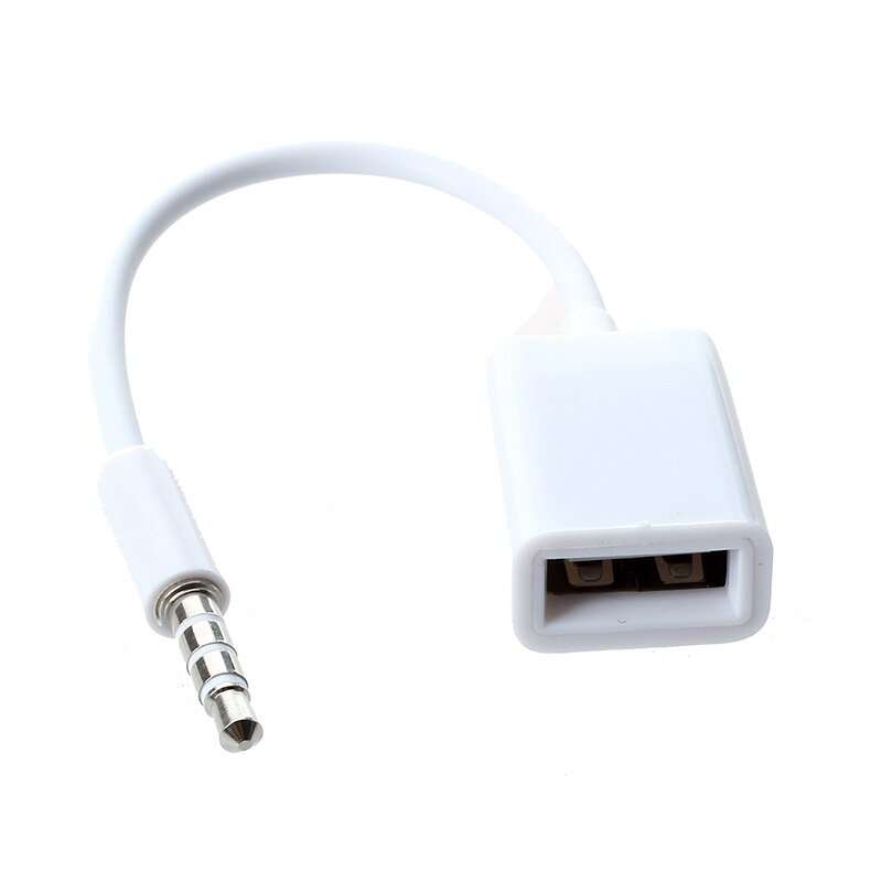 Male Cable Plug AUX Jack 3.5mm Audio to USB 2.0 Female Converter Cord Play MP3 - HRIDZ