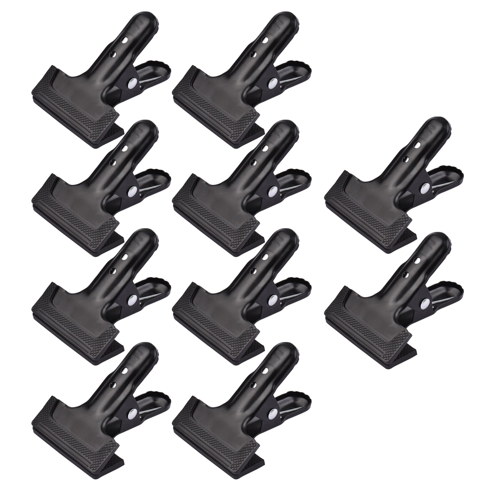 Up to 10Pcs HRIDZ Heavy Duty Spring Metal Clip Photography Backdrop Clamps with Rubber Pad - HRIDZ