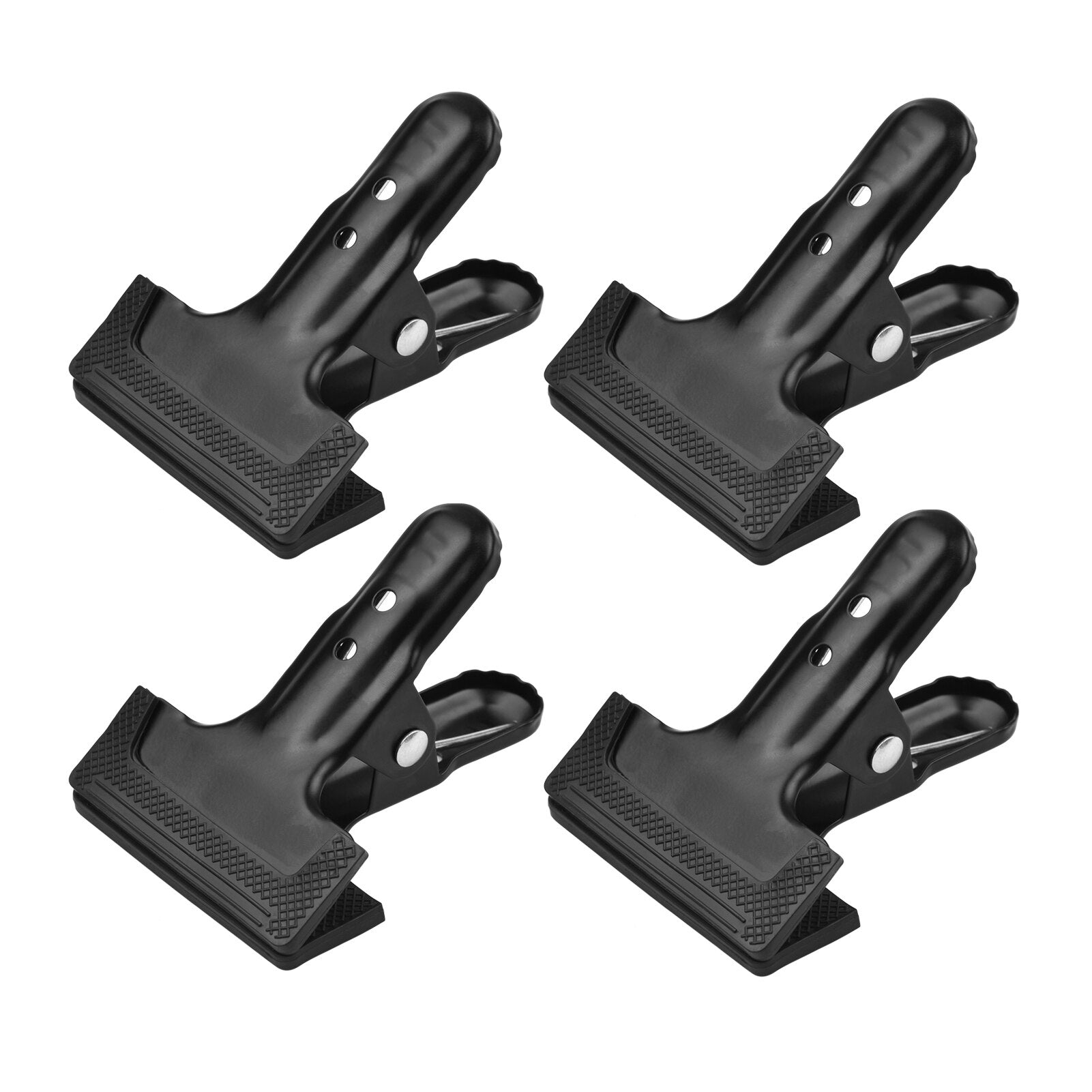 Up to 10Pcs HRIDZ Heavy Duty Spring Metal Clip Photography Backdrop Clamps with Rubber Pad - HRIDZ