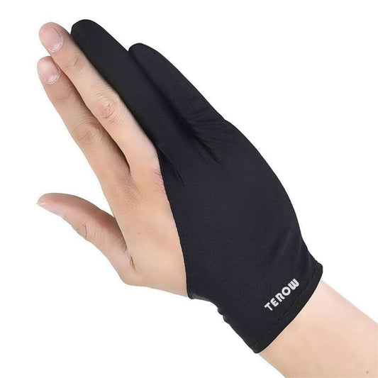 Terow Artist Glove Australia for Drawing Tablet 2 finger Anti-Fouling Both for Right Left Hand - HRIDZ