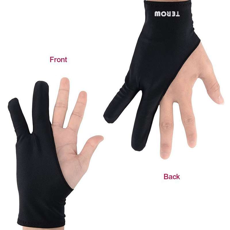 Terow Artist Glove Australia for Drawing Tablet 2 finger Anti-Fouling Both for Right Left Hand - HRIDZ