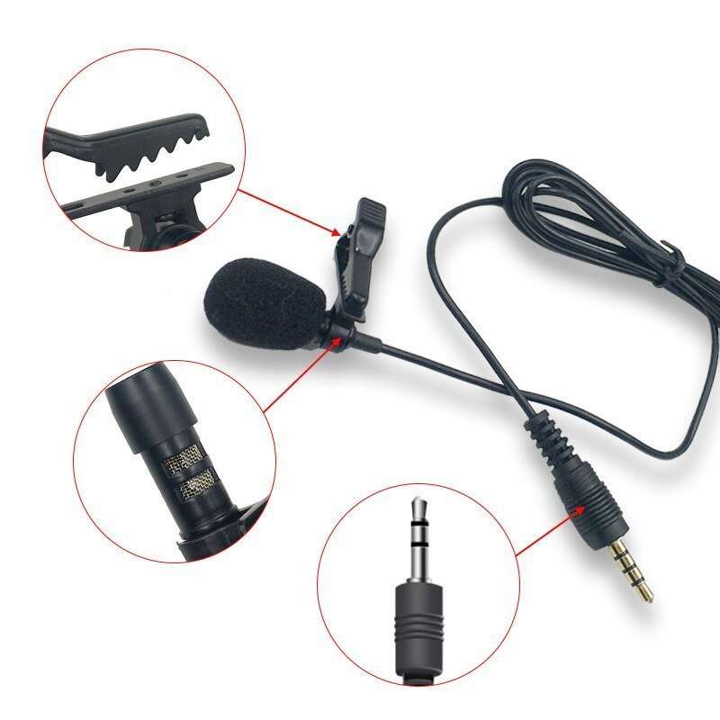 Hridz 3.5mm Clip-on Lapel Lavalier Microphone for Mobile Phone - HRIDZ