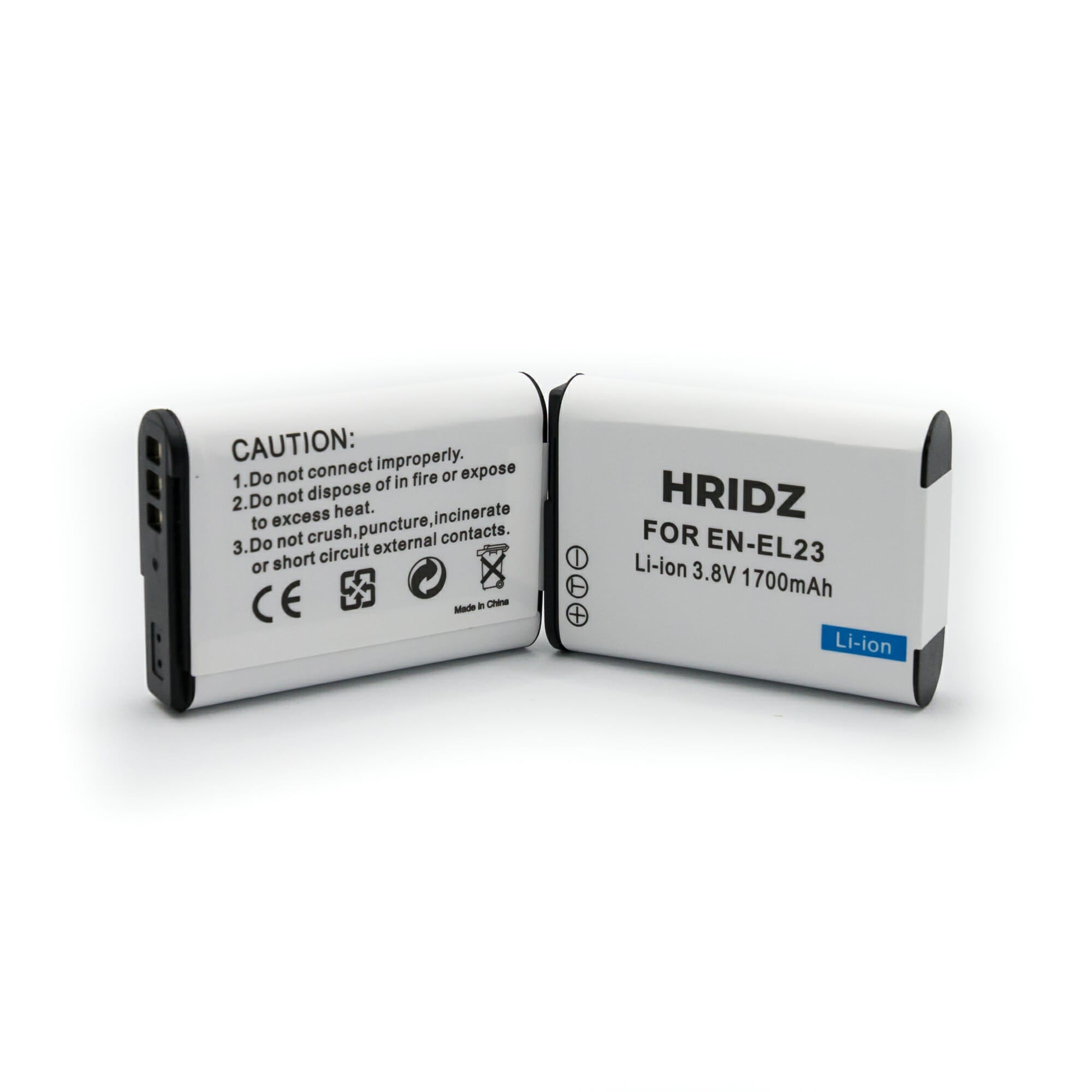 HRIDZ EN-EL23 Battery & Charger Set For Nikon Coolpix B700 S810c P600 P610S - HRIDZ